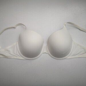 Pink Victoria's Secret White Size 32DD Underwire Lightly Lined T-shirt Bra